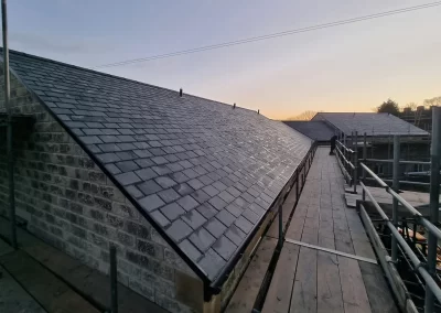 pitched roofing work finished