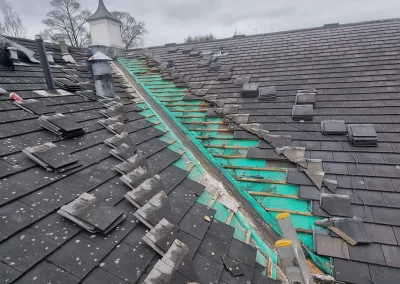 Lead Valley Roofing Repair Before